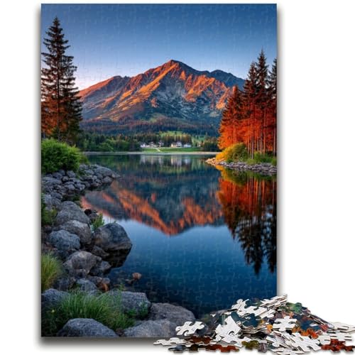 Wunderschöne Berge und Seen Puzzles für Erwachsene und Teenager Entspannungsspiele ganze Familie (50x75cm) von LYXIANY