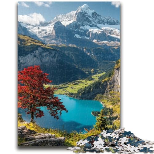 Wunderschöne Berge und Seen Puzzles für Erwachsene und Teenager Entspannungsspiele ganze Familie (50x75cm) von LYXIANY