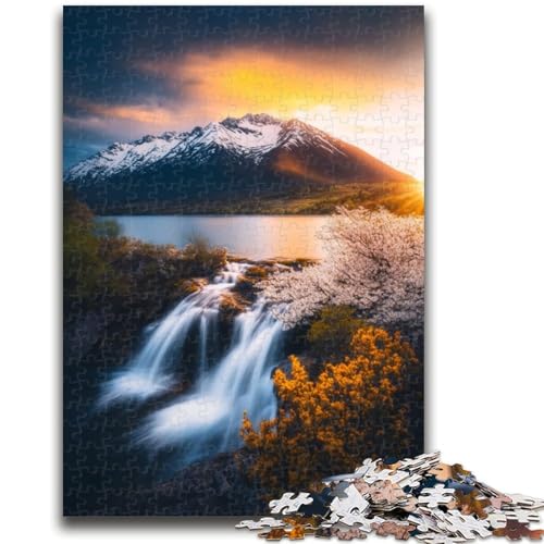 Wunderschöne Berge und Seen Puzzles für Erwachsene und Teenager Entspannungsspiele ganze Familie (50x75cm) von LYXIANY