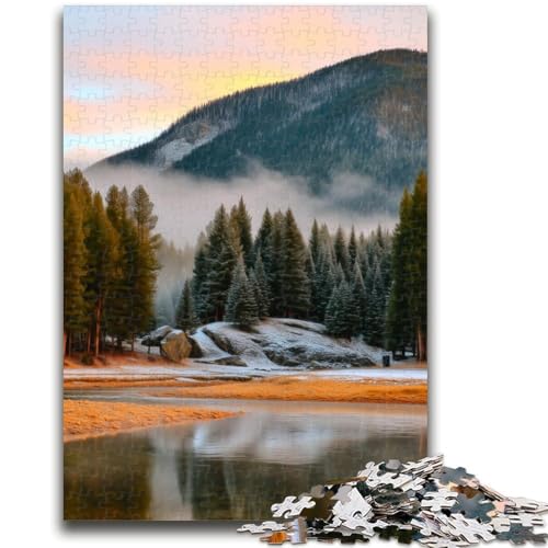 Wunderschöne Berge und Seen Puzzles für Erwachsene und Teenager Familienspaßspiele ganze Familie (38x26cm) von LYXIANY