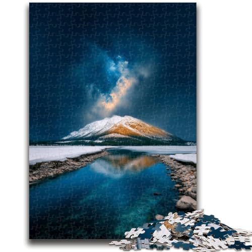 Wunderschöne Berge und Seen Puzzles für Erwachsene und Teenager Familienspaßspiele ganze Familie (50x75cm) von LYXIANY