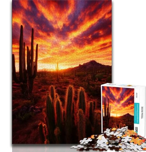 Wunderschönes 1000-teiliges Puzzle mit Bergfluss für Erwachsene und Jugendliche, Denkspiel, Wanddekoration, einzigartige Geburtstags (38x26cm) von LYXIANY
