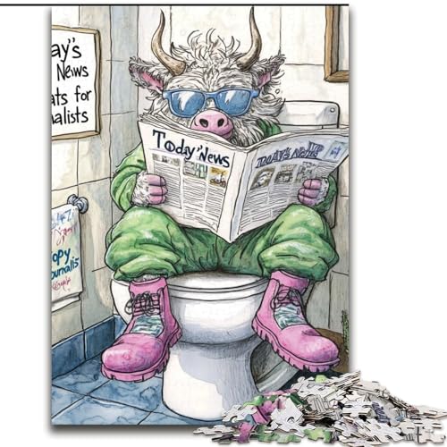 Yak Go Toilette 1000-teiliges Puzzle Puzzles für Erwachsene Muttertag, Geburtstag, Weihnachten 50x75cm Yak Go Toilette 1000-teiliges Puzzle Puzzles für Erwachsene Muttertag, Geburtstag, Weihnachten 50x75cm von LYXIANY