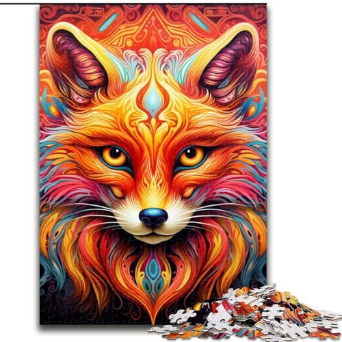 Yellow Fox 1000-teiliges Puzzle, anspruchsvolles Denkspiel für Teenager, 26x38cm Yellow Fox 1000-teiliges Puzzle, anspruchsvolles Denkspiel für Teenager, 26x38cm von LYXIANY