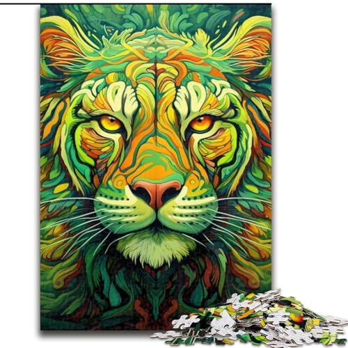 Yellow Tiger 1000-teiliges Puzzle, anspruchsvolles Denkspiel für Teenager, 50x75cm Yellow Tiger 1000-teiliges Puzzle, anspruchsvolles Denkspiel für Teenager, 50x75cm von LYXIANY