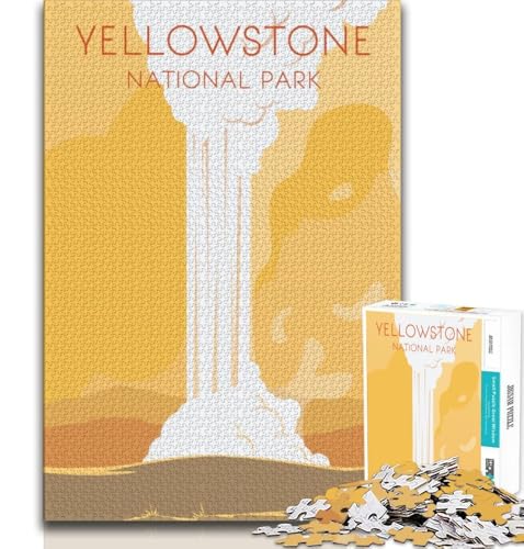 Yellowstone-Puzzles für Erwachsene und Jugendliche, Puzzle, Spielzeug, Lernspiele, Stressabbau, geeignet als Schreibtischdekoration, 38x26cm von LYXIANY