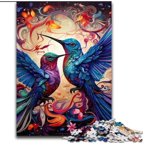 Zwei Bunte Kolibris, 1000-teiliges Puzzle für Erwachsene, anspruchsvolles Denkspiel für Teenager, Spaß für den Spieleabend mit der Familie, 50x75cm Zwei Bunte Kolibris, 1000-teiliges Puzzle für Erwachsene, anspruchsvolles Denkspiel für Teenager, Spaß für den Spieleabend mit der Familie, 50x75cm von LYXIANY
