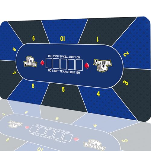 LYZXYZAI Pokermatte Für Texas Hold'em Pokertischauflage Tragbare Gummi Tischplatte Pokertischauflage Sehr Portabel Für Spiele Überall,002,120 * 60CM von LYZXYZAI