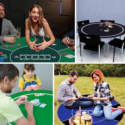 LYZXYZAI Runde Pokermatte Für Texas Hold'em Deluxe Pokertuch Wasserabweisende Poker Tischauflage Für Multiplayer-Pokerspiele Pokerkarten,004,120 * 120CM LYZXYZAI Runde Pokermatte Für Texas Hold'em Deluxe Pokertuch Wasserabweisende Poker Tischauflage Für Multiplayer-Pokerspiele Pokerkarten,004,120 * 120CM von LYZXYZAI