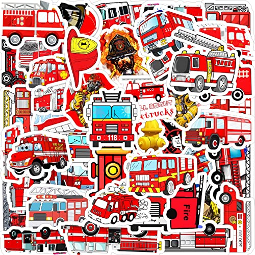 50 Stücke Feuerwehr Aufkleber Cool Feuerwehrauto Sticker Set Fire Truck Deko für Auto Laptop Skateboard Fahrrad Moped Motorrad Fahrrad Computer,Geeignet für Erwachsene Kinder 50 Stücke Feuerwehr Aufkleber Cool Feuerwehrauto Sticker Set Fire Truck Deko für Auto Laptop Skateboard Fahrrad Moped Motorrad Fahrrad Computer,Geeignet für Erwachsene Kinder von LYunMu