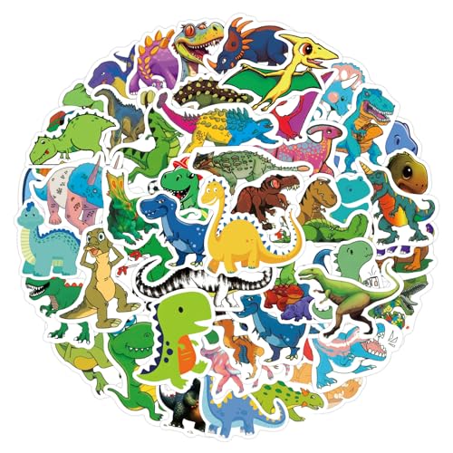 Drache Aufkleber Dinosaurier Sticker Set 100 Stücke Niedlich Deko für Auto Laptop Skateboard Fahrrad Moped Motorrad Fahrrad Computer,Geeignet für Erwachsene Kinder von LYunMu