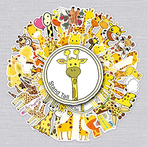 Giraffen Aufkleber Giraffen Sticker Set 50 Stücke Niedlich Deko für Auto Laptop Skateboard Fahrrad Moped Motorrad Fahrrad Computer,Geeignet für Erwachsene Kinder von LYunMu