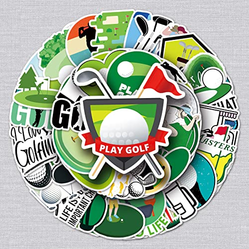 Golf Aufkleber Golf Sticker Set 50 Stücke Niedlich Deko für Auto Laptop Skateboard Fahrrad Moped Motorrad Fahrrad Computer,Geeignet für Erwachsene Kinder von LYunMu