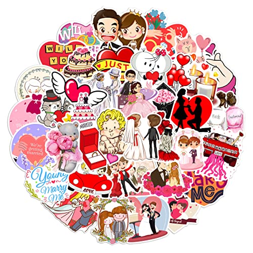 Hochzeiten Aufkleber Wedding Sticker Set 50 Stücke Niedlich Deko für Auto Laptop Skateboard Fahrrad Moped Motorrad Fahrrad Computer,Geeignet für Erwachsene Kinder Hochzeiten Aufkleber Wedding Sticker Set 50 Stücke Niedlich Deko für Auto Laptop Skateboard Fahrrad Moped Motorrad Fahrrad Computer,Geeignet für Erwachsene Kinder von LYunMu