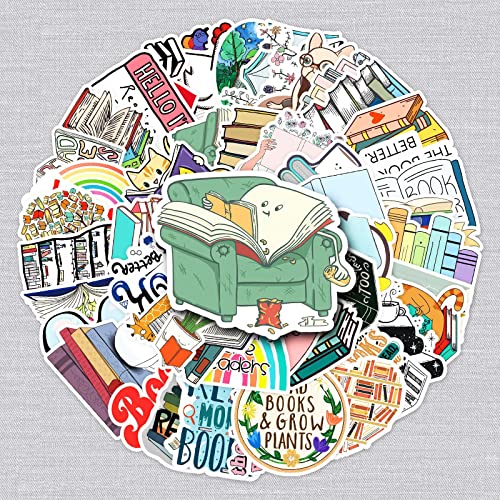 Lesen Aufkleber Read Sticker Set 50 Stücke Niedlich Deko für Auto Laptop Skateboard Fahrrad Moped Motorrad Fahrrad Computer,Geeignet für Erwachsene Kinder von LYunMu