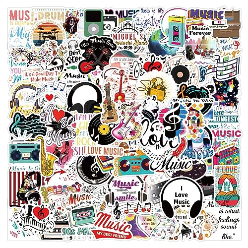 Musik Aufkleber Musik Sticker Set 100 Stücke Niedlich Deko für Auto Laptop Skateboard Fahrrad Moped Motorrad Fahrrad Computer,Geeignet für Erwachsene Kinder Musik Aufkleber Musik Sticker Set 100 Stücke Niedlich Deko für Auto Laptop Skateboard Fahrrad Moped Motorrad Fahrrad Computer,Geeignet für Erwachsene Kinder von LYunMu