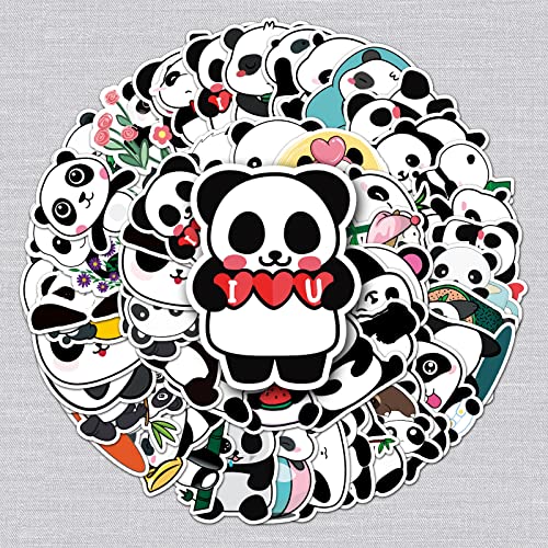 Panda Aufkleber Panda Sticker Set 50 Stücke Niedlich Deko für Auto Laptop Skateboard Fahrrad Moped Motorrad Fahrrad Computer,Geeignet für Erwachsene Kinder von LYunMu