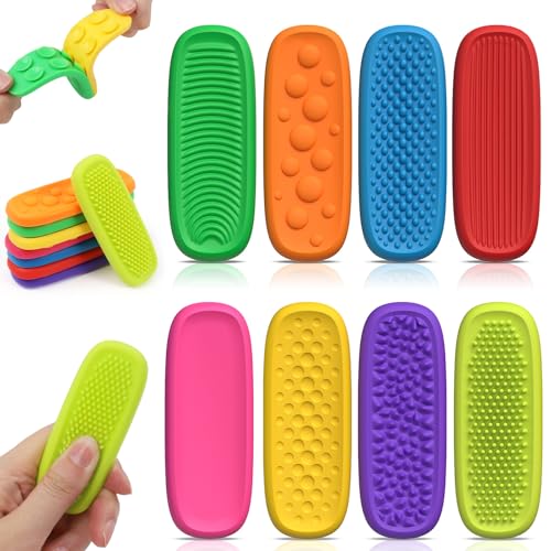 LZDMY Fidget Toys Finger 8 Stück, Sensorik Spielzeug Steine Anti Stress Kinder, Stressabbau Spielzeuge, Sensory Toys Fühlsteine Kinder, sensorisches Spielzeug Hilfsmittel für Adhs, Autismus & Angst LZDMY Fidget Toys Finger 8 Stück, Sensorik Spielzeug Steine Anti Stress Kinder, Stressabbau Spielzeuge, Sensory Toys Fühlsteine Kinder, sensorisches Spielzeug Hilfsmittel für Adhs, Autismus & Angst von LZDMY