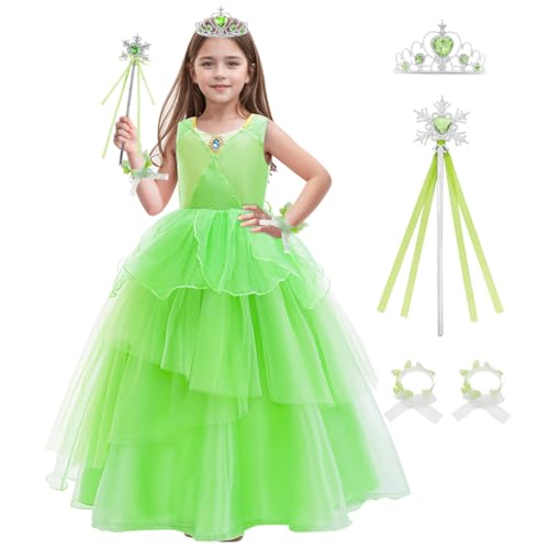 LZH Kinder Tinkerbell Kostüm Grüne Fee Kostüm Mädchen Prinzessin Kleid Mit Zubehör Für Halloween Karneval Geburtstag LZH Kinder Tinkerbell Kostüm Grüne Fee Kostüm Mädchen Prinzessin Kleid Mit Zubehör Für Halloween Karneval Geburtstag von LZH