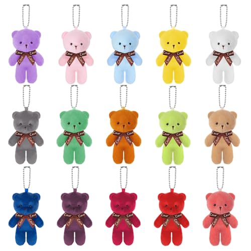 LZMDISU 15 Packs Mini Bears, 15 Colors Plush Stuffed Tiny Doll Bulk Soft Jointed Mini Stuffed Animal for Valentine's Day Gift LZMDISU 15 Packs Mini Bears, 15 Colors Plush Stuffed Tiny Doll Bulk Soft Jointed Mini Stuffed Animal for Valentine's Day Gift von LZMDISU