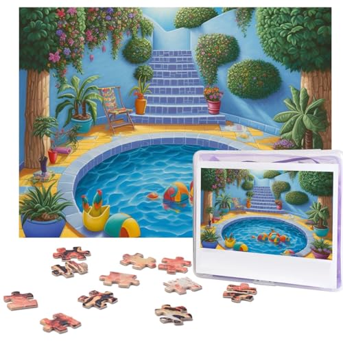 Puzzle, 500 Teile, Flamingo- und Schwimmbad-Puzzles, personalisiertes Bilderpuzzle für Erwachsene, Fotopuzzles, Holzpuzzles, Geschenk, klassisches Puzzle für Familie, Hochzeit, Geburtstag Puzzle, 500 Teile, Flamingo- und Schwimmbad-Puzzles, personalisiertes Bilderpuzzle für Erwachsene, Fotopuzzles, Holzpuzzles, Geschenk, klassisches Puzzle für Familie, Hochzeit, Geburtstag von LZQPOEAS