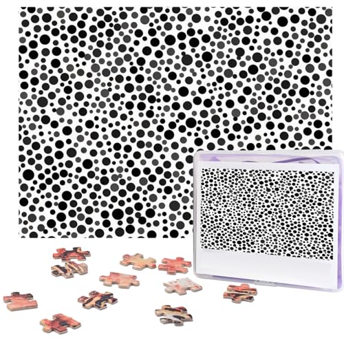Puzzle, 500 Teile, Schwarz-Weiß-Punkt-Puzzle, personalisiertes Bildpuzzle für Erwachsene, Fotopuzzles, Holzpuzzles, Geschenk, klassisches Puzzle für Familie, Hochzeit, Geburtstag, Valentinstag Puzzle, 500 Teile, Schwarz-Weiß-Punkt-Puzzle, personalisiertes Bildpuzzle für Erwachsene, Fotopuzzles, Holzpuzzles, Geschenk, klassisches Puzzle für Familie, Hochzeit, Geburtstag, Valentinstag von LZQPOEAS