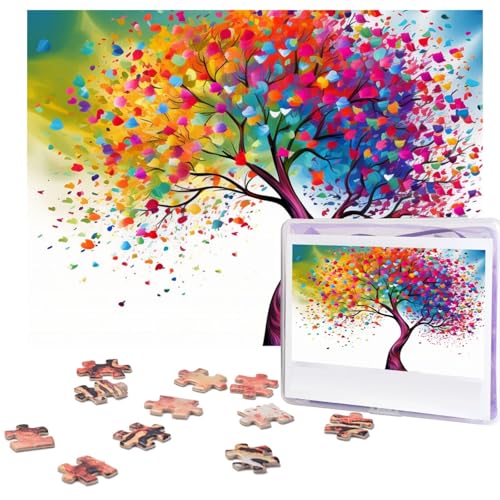 Puzzle, 500 Teile, buntes Baumpuzzle, personalisiertes Bilderpuzzle für Erwachsene, Fotopuzzles, Holzpuzzles, Geschenk, klassisches Puzzle für Familie, Hochzeit, Geburtstag, Valentinstag Puzzle, 500 Teile, buntes Baumpuzzle, personalisiertes Bilderpuzzle für Erwachsene, Fotopuzzles, Holzpuzzles, Geschenk, klassisches Puzzle für Familie, Hochzeit, Geburtstag, Valentinstag von LZQPOEAS