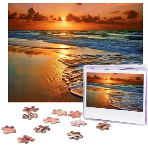 Puzzle 500 Teile Abend Strand Meer Wasser Puzzles Personalisiertes Bilderpuzzle für Erwachsene Fotopuzzles Holzpuzzles Geschenk Klassisches Puzzle für Familie Hochzeit Geburtstag Valentinstag Puzzle 500 Teile Abend Strand Meer Wasser Puzzles Personalisiertes Bilderpuzzle für Erwachsene Fotopuzzles Holzpuzzles Geschenk Klassisches Puzzle für Familie Hochzeit Geburtstag Valentinstag von LZQPOEAS