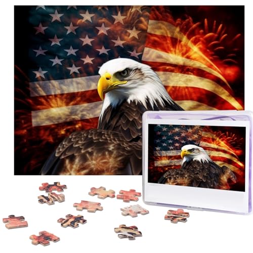 Puzzle 500 Teile Amerikanische Flagge Feueradler Puzzles Personalisiertes Bilderpuzzle für Erwachsene Fotopuzzles Holzpuzzles Geschenk Klassisches Puzzle für Familie Hochzeit Geburtstag Valentinstag Puzzle 500 Teile Amerikanische Flagge Feueradler Puzzles Personalisiertes Bilderpuzzle für Erwachsene Fotopuzzles Holzpuzzles Geschenk Klassisches Puzzle für Familie Hochzeit Geburtstag Valentinstag von LZQPOEAS
