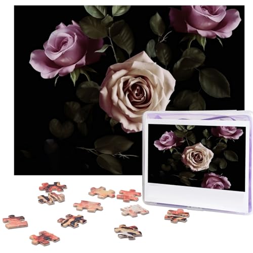 Puzzle 500 Teile Black Blackgound Rose Puzzles Personalisiertes Bilderpuzzle für Erwachsene Fotopuzzles Holzpuzzles Geschenk Klassisches Puzzle für Familie Hochzeit Geburtstag Valentinstag Puzzle 500 Teile Black Blackgound Rose Puzzles Personalisiertes Bilderpuzzle für Erwachsene Fotopuzzles Holzpuzzles Geschenk Klassisches Puzzle für Familie Hochzeit Geburtstag Valentinstag von LZQPOEAS