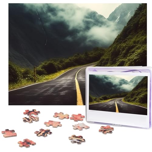 Puzzle 500 Teile Deep Mountain Road Puzzles Personalisiertes Bilderpuzzle für Erwachsene Fotopuzzles Holzpuzzles Geschenk Klassisches Puzzle für Familie Hochzeit Geburtstag Valentinstag Puzzle 500 Teile Deep Mountain Road Puzzles Personalisiertes Bilderpuzzle für Erwachsene Fotopuzzles Holzpuzzles Geschenk Klassisches Puzzle für Familie Hochzeit Geburtstag Valentinstag von LZQPOEAS