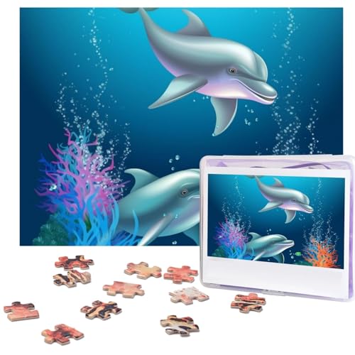 Puzzle 500 Teile Delfin und Fisch Puzzles Personalisiertes Bilderpuzzle für Erwachsene Fotopuzzles Holzpuzzles Geschenk Klassisches Puzzle für Familie Hochzeit Geburtstag Valentinstag Puzzle 500 Teile Delfin und Fisch Puzzles Personalisiertes Bilderpuzzle für Erwachsene Fotopuzzles Holzpuzzles Geschenk Klassisches Puzzle für Familie Hochzeit Geburtstag Valentinstag von LZQPOEAS