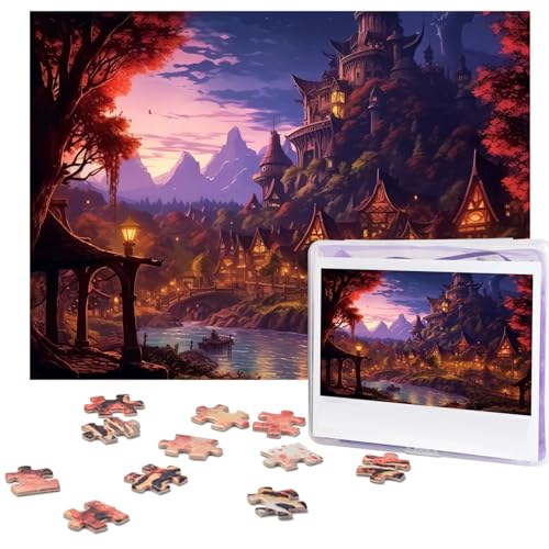 Puzzle 500 Teile Fantasy Town Puzzles Personalisiertes Bilderpuzzle für Erwachsene Fotopuzzles Holzpuzzles Geschenk Klassisches Puzzle für Familie Hochzeit Geburtstag Valentinstag Puzzle 500 Teile Fantasy Town Puzzles Personalisiertes Bilderpuzzle für Erwachsene Fotopuzzles Holzpuzzles Geschenk Klassisches Puzzle für Familie Hochzeit Geburtstag Valentinstag von LZQPOEAS