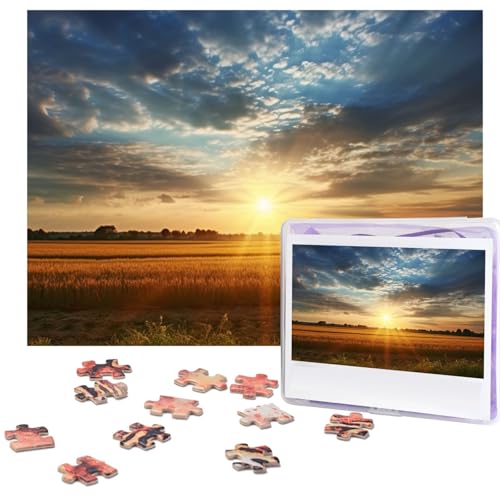 Puzzle 500 Teile Feld Sonnenaufgang Puzzles Personalisiertes Bilderpuzzle für Erwachsene Fotopuzzles Holzpuzzles Geschenk Klassisches Puzzle für Familie Hochzeit Geburtstag Valentinstag Puzzle 500 Teile Feld Sonnenaufgang Puzzles Personalisiertes Bilderpuzzle für Erwachsene Fotopuzzles Holzpuzzles Geschenk Klassisches Puzzle für Familie Hochzeit Geburtstag Valentinstag von LZQPOEAS
