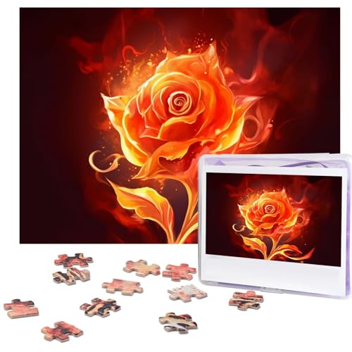 Puzzle 500 Teile Flamme Rose Puzzles Personalisiertes Bilderpuzzle für Erwachsene Fotopuzzles Holzpuzzles Geschenk Klassisches Puzzle für Familie Hochzeit Geburtstag Valentinstag Puzzle 500 Teile Flamme Rose Puzzles Personalisiertes Bilderpuzzle für Erwachsene Fotopuzzles Holzpuzzles Geschenk Klassisches Puzzle für Familie Hochzeit Geburtstag Valentinstag von LZQPOEAS