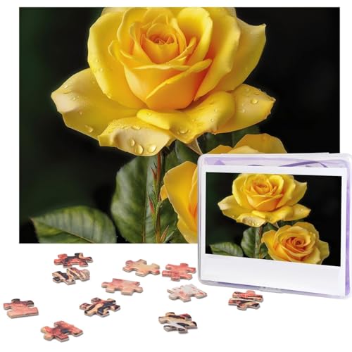 Puzzle 500 Teile Gelbe Rose Puzzles Personalisiertes Bilderpuzzle für Erwachsene Fotopuzzles Holzpuzzles Geschenk Klassisches Puzzle für Familie Hochzeit Geburtstag Valentinstag Puzzle 500 Teile Gelbe Rose Puzzles Personalisiertes Bilderpuzzle für Erwachsene Fotopuzzles Holzpuzzles Geschenk Klassisches Puzzle für Familie Hochzeit Geburtstag Valentinstag von LZQPOEAS