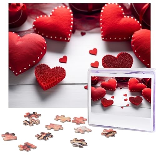 Puzzle 500 Teile Handgemachte Rote Herzen Puzzles Personalisiertes Bilderpuzzle für Erwachsene Fotopuzzles Holzpuzzles Geschenk Klassisches Puzzle für Familie Hochzeit Geburtstag Valentinstag Puzzle 500 Teile Handgemachte Rote Herzen Puzzles Personalisiertes Bilderpuzzle für Erwachsene Fotopuzzles Holzpuzzles Geschenk Klassisches Puzzle für Familie Hochzeit Geburtstag Valentinstag von LZQPOEAS
