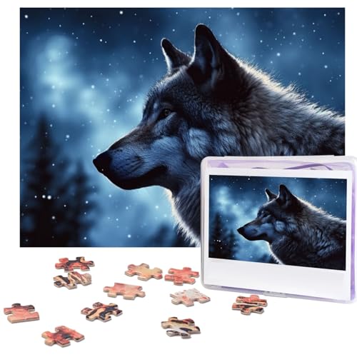 Puzzle 500 Teile Lonely Wolf Puzzles Personalisiertes Bilderpuzzle für Erwachsene Fotopuzzles Holzpuzzles Geschenk Klassisches Puzzle für Familie Hochzeit Geburtstag Valentinstag Puzzle 500 Teile Lonely Wolf Puzzles Personalisiertes Bilderpuzzle für Erwachsene Fotopuzzles Holzpuzzles Geschenk Klassisches Puzzle für Familie Hochzeit Geburtstag Valentinstag von LZQPOEAS