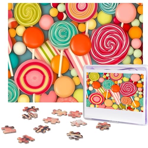 Puzzle 500 Teile Lutscher-Muster Puzzles Personalisiertes Bilderpuzzle für Erwachsene Fotopuzzles Holzpuzzles Geschenk Klassisches Puzzle für Familie Hochzeit Geburtstag Valentinstag Puzzle 500 Teile Lutscher-Muster Puzzles Personalisiertes Bilderpuzzle für Erwachsene Fotopuzzles Holzpuzzles Geschenk Klassisches Puzzle für Familie Hochzeit Geburtstag Valentinstag von LZQPOEAS