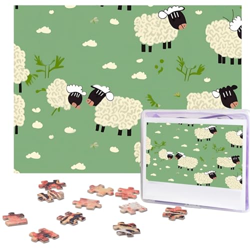 Puzzle 500 Teile Niedliche Cartoon-Schaf-Puzzles Personalisiertes Bilderpuzzle für Erwachsene Fotopuzzles Holzpuzzles Geschenk Klassisches Puzzle für Familie Hochzeit Geburtstag Valentinstag Puzzle 500 Teile Niedliche Cartoon-Schaf-Puzzles Personalisiertes Bilderpuzzle für Erwachsene Fotopuzzles Holzpuzzles Geschenk Klassisches Puzzle für Familie Hochzeit Geburtstag Valentinstag von LZQPOEAS