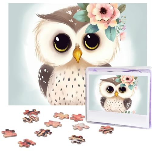 Puzzle 500 Teile Niedliche Eule mit Blumen Puzzles Personalisiertes Bilderpuzzle für Erwachsene Fotopuzzles Holzpuzzles Geschenk Klassisches Puzzle für Familie Hochzeit Geburtstag Valentinstag Puzzle 500 Teile Niedliche Eule mit Blumen Puzzles Personalisiertes Bilderpuzzle für Erwachsene Fotopuzzles Holzpuzzles Geschenk Klassisches Puzzle für Familie Hochzeit Geburtstag Valentinstag von LZQPOEAS