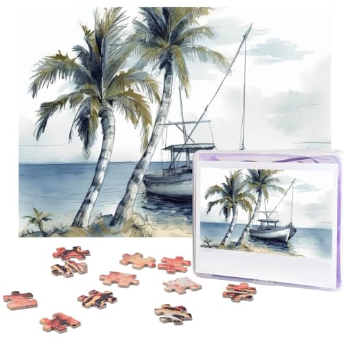 Puzzle 500 Teile Palmen Fischerboot Puzzles Personalisiertes Bilderpuzzle für Erwachsene Fotopuzzles Holzpuzzles Geschenk Klassisches Puzzle für Familie Hochzeit Geburtstag Valentinstag Puzzle 500 Teile Palmen Fischerboot Puzzles Personalisiertes Bilderpuzzle für Erwachsene Fotopuzzles Holzpuzzles Geschenk Klassisches Puzzle für Familie Hochzeit Geburtstag Valentinstag von LZQPOEAS