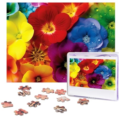 Puzzle 500 Teile Regenbogen Blumen Puzzles Personalisiertes Bilderpuzzle für Erwachsene Fotopuzzles Holzpuzzles Geschenk Klassisches Puzzle für Familie Hochzeit Geburtstag Valentinstag Puzzle 500 Teile Regenbogen Blumen Puzzles Personalisiertes Bilderpuzzle für Erwachsene Fotopuzzles Holzpuzzles Geschenk Klassisches Puzzle für Familie Hochzeit Geburtstag Valentinstag von LZQPOEAS