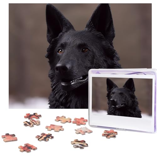 Puzzle 500 Teile Schwarz Deutscher Schäferhund Puzzles Personalisiertes Bilderpuzzle für Erwachsene Fotopuzzles Holzpuzzles Geschenk Klassisches Puzzle für Familie Hochzeit Geburtstag Valentinstag Puzzle 500 Teile Schwarz Deutscher Schäferhund Puzzles Personalisiertes Bilderpuzzle für Erwachsene Fotopuzzles Holzpuzzles Geschenk Klassisches Puzzle für Familie Hochzeit Geburtstag Valentinstag von LZQPOEAS
