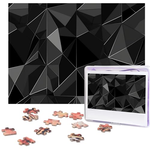 Puzzle 500 Teile Schwarz Geometrische Puzzles Personalisiertes Bilderpuzzle für Erwachsene Fotopuzzles Holzpuzzles Geschenk Klassisches Puzzle für Familie Hochzeit Geburtstag Valentinstag Puzzle 500 Teile Schwarz Geometrische Puzzles Personalisiertes Bilderpuzzle für Erwachsene Fotopuzzles Holzpuzzles Geschenk Klassisches Puzzle für Familie Hochzeit Geburtstag Valentinstag von LZQPOEAS