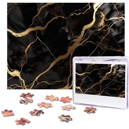 Puzzle 500 Teile Schwarz Gold Marmor Puzzles Personalisiertes Bilderpuzzle für Erwachsene Fotopuzzles Holzpuzzles Geschenk Klassisches Puzzle für Familie Hochzeit Geburtstag Valentinstag Puzzle 500 Teile Schwarz Gold Marmor Puzzles Personalisiertes Bilderpuzzle für Erwachsene Fotopuzzles Holzpuzzles Geschenk Klassisches Puzzle für Familie Hochzeit Geburtstag Valentinstag von LZQPOEAS