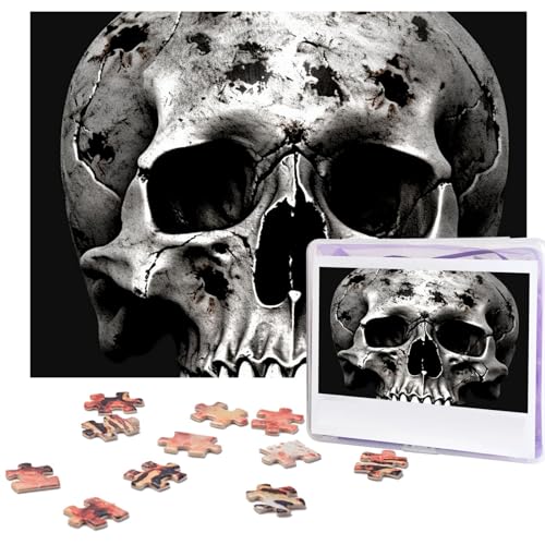 Puzzle 500 Teile Schwarz und Weiß Menschlicher Schädel Puzzles Personalisiertes Bilderpuzzle für Erwachsene Fotopuzzles Holzpuzzles Geschenk Klassisches Puzzle für Familie Hochzeit Geburtstag Puzzle 500 Teile Schwarz und Weiß Menschlicher Schädel Puzzles Personalisiertes Bilderpuzzle für Erwachsene Fotopuzzles Holzpuzzles Geschenk Klassisches Puzzle für Familie Hochzeit Geburtstag von LZQPOEAS