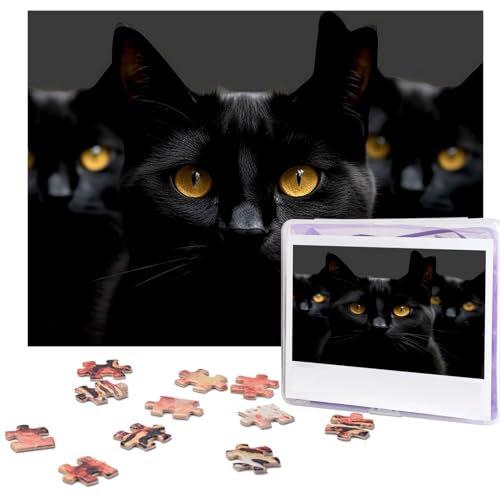 Puzzle 500 Teile Schwarze Katzenaugen Puzzles Personalisiertes Bilderpuzzle für Erwachsene Fotopuzzles Holzpuzzles Geschenk Klassisches Puzzle für Familie Hochzeit Geburtstag Valentinstag Puzzle 500 Teile Schwarze Katzenaugen Puzzles Personalisiertes Bilderpuzzle für Erwachsene Fotopuzzles Holzpuzzles Geschenk Klassisches Puzzle für Familie Hochzeit Geburtstag Valentinstag von LZQPOEAS