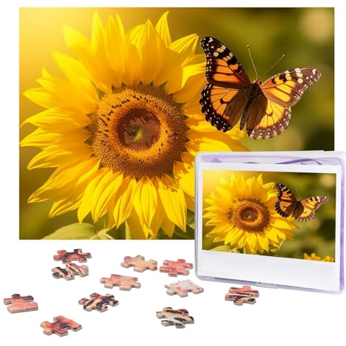 Puzzle 500 Teile Sonnenblume Schmetterling Sonnige Puzzles Personalisiertes Bilderpuzzle für Erwachsene Fotopuzzles Holzpuzzles Geschenk Klassisches Puzzle für Familie Hochzeit Geburtstag Valentinstag Puzzle 500 Teile Sonnenblume Schmetterling Sonnige Puzzles Personalisiertes Bilderpuzzle für Erwachsene Fotopuzzles Holzpuzzles Geschenk Klassisches Puzzle für Familie Hochzeit Geburtstag Valentinstag von LZQPOEAS