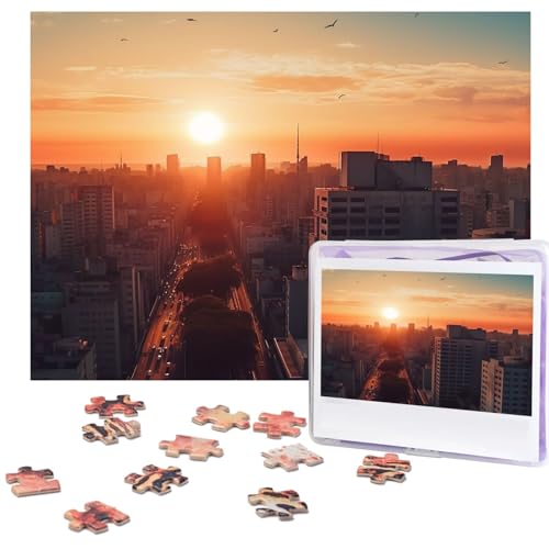 Puzzle 500 Teile Stadt im Sonnenuntergang Puzzles Personalisiertes Bilderpuzzle für Erwachsene Fotopuzzles Holzpuzzles Geschenk Klassisches Puzzle für Familie Hochzeit Geburtstag Valentinstag Puzzle 500 Teile Stadt im Sonnenuntergang Puzzles Personalisiertes Bilderpuzzle für Erwachsene Fotopuzzles Holzpuzzles Geschenk Klassisches Puzzle für Familie Hochzeit Geburtstag Valentinstag von LZQPOEAS